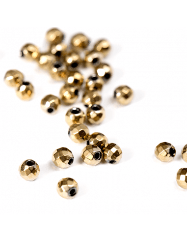 Бусина гематит золото 4мм (арт. ГМ20)