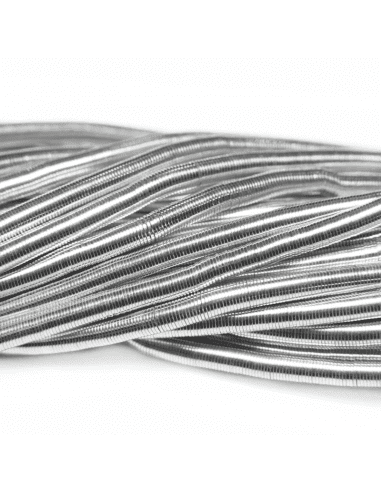 Канитель гладкая матовая серебро 1мм (арт. КАН4995)
