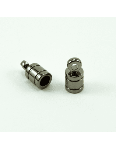 Концевик цилиндр gunmetal 5мм (арт. КЦ26)